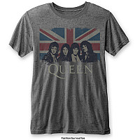 Queen t-shirt, Vintage Union Jack Burnout, men´s