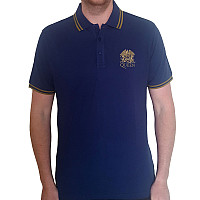 Queen t-shirt, Crest Logo Polo Navy Blue, men´s