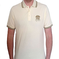 Queen t-shirt, Crest Logo Polo Natural, men´s
