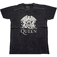 Queen t-shirt, Classic Crest Snow Washed Black, men´s