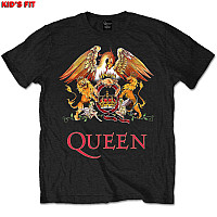 Queen t-shirt, Classic Crest Black, kids