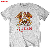 Queen t-shirt, Classic Crest Heather Grey, kids