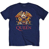 Queen t-shirt, Classic Crest Navy, men´s