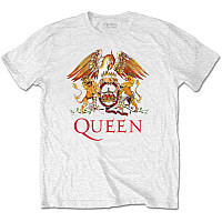 Queen t-shirt, Classic Crest White, men´s