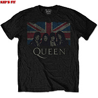 Queen t-shirt, Vintage Union Jack Black, kids