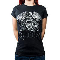 Queen t-shirt, Crest Logo Diamante, ladies