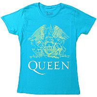 Queen t-shirt, Crest Lady Indigo Blue, ladies