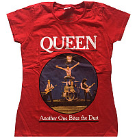 Queen t-shirt, One Bites The Dust Girly Red, ladies