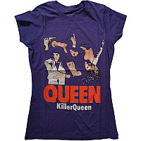 Queen t-shirt, Killer Queen Girly Purple, ladies