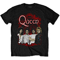 Queen t-shirt, Ornate Crest Photo Black, men´s