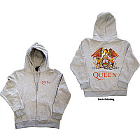 Queen mikina, Classic Crest BP Zipped Grey, men´s