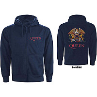 Queen mikina, Classic Crest Navy Zipped, men´s