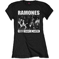 Ramones t-shirt, CBGB 1978 Girly Black, ladies
