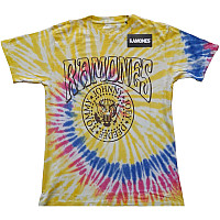 Ramones t-shirt, Crest Psych Dip Dye Wash Yellow, men´s
