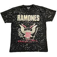Ramones t-shirt, Eagle Dip Dye Wash Black, men´s