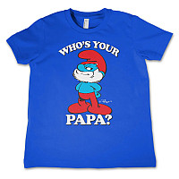 The Smurfs t-shirt, Who's Your Papa? Kids Blue, kids