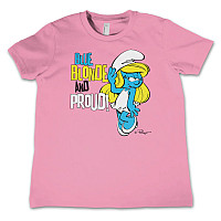 The Smurfs t-shirt, Blue, Blonde & Proud Kids Pink, kids