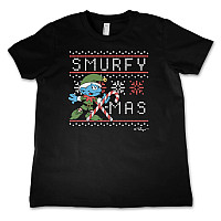 The Smurfs t-shirt, Smurfy X-Mas Kids Black, kids