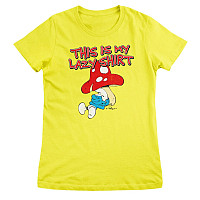 The Smurfs t-shirt, This Is My Lazy Shirt Girly Yellow, ladies