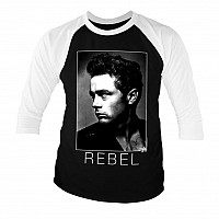 James Dean t-shirt long 3/4 rukáv, BW Rebel, men´s