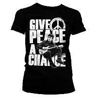 John Lennon t-shirt, Give Peace A Chance Girly, ladies