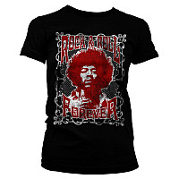 Jimi Hendrix t-shirt, Rock 'n Roll Forever Black, ladies