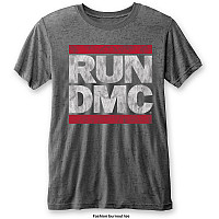 Run DMC t-shirt, DMC Logo Burn Out Grey, men´s