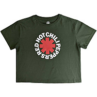 Red Hot Chili Peppers crop t-shirt, Classic Asterisk Green, ladies