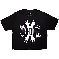 Radiohead crop t-shirt, Cut Hands Black, ladies