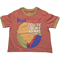Rod Stewart crop t-shirt, In My Heart Orange & Yellow, ladies