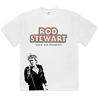 Rod Stewart t-shirt, Rock The Holidays White, men´s