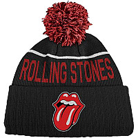 Rolling Stones winter beanie cap, Classic Tongue Bobble Black