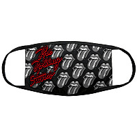 Rolling Stones bavlněná face mask na ústa, B&W Tongues, unisex