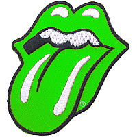 Rolling Stones patch, Classic Tongue Green 58x84 mm
