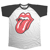 Rolling Stones t-shirt, Classic Logo Short Sleeve Raglan Black, men´s