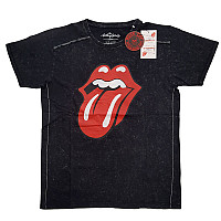 Rolling Stones t-shirt, Classic Tongue Snow Washed Black, men´s
