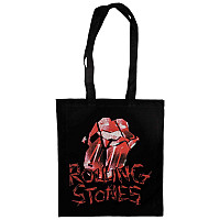 Rolling Stones bavlněná sopping bag, Hackney Diamonds Cracked Glass Tongue Black