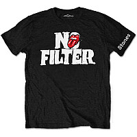 Rolling Stones t-shirt, No Filter Header Logo Black, men´s