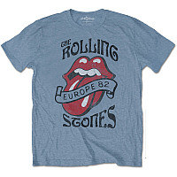 Rolling Stones t-shirt, Europe '82 Tour Blue, men´s