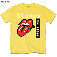 Rolling Stones t-shirt, No Filter Text Yellow, kids