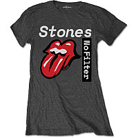 Rolling Stones t-shirt, No Filter Text Charc, ladies