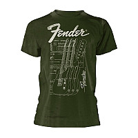 Fender t-shirt, Telecaster Dark Green, men´s