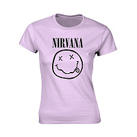 Nirvana t-shirt, Smiley Pink, ladies