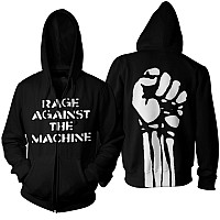 Rage Against The Machine mikina, Large Fist Zip, men´s