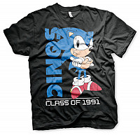 Sonic The Hedgehog t-shirt, Class Of 1991 Black, men´s
