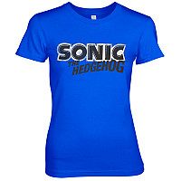 Sonic The Hedgehog t-shirt, Classic Logo Girly Blue, ladies