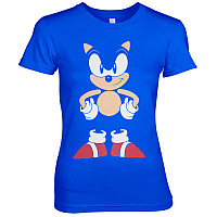 Sonic The Hedgehog t-shirt, Front & Back Girly Blue, ladies