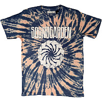 Soundgarden t-shirt, Logo Swirl Dip Dye Wash Blue, men´s