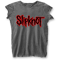 Slipknot t-shirt, Logo Burnout Grey, ladies