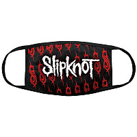 Slipknot bavlněná face mask na ústa, White Logo & Sigils, unisex